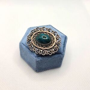 ELIAT Stone Swirl Brooch Pendant